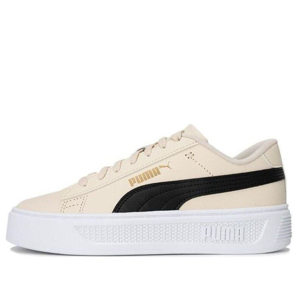 Puma Women's Smash Platform v3 Sneakers in Alpine Snow Black